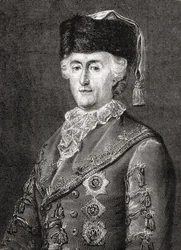 Catherine II, Engraved by Stephane Pannemaker from 